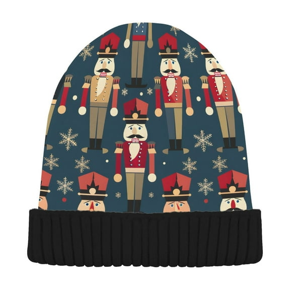 joogoo Nutcrackers Beanie Hats Cuffed Winter Warm Knit Thick Beanies