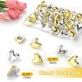 thumbnail image 3 of 30Pcs Heart Photo Wall Screws - Rustproof Metal Pushpins for Notice Boards & Decorative Home Office, 3 of 8