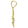 thumbnail image 3 of Precious Stars 14K Yellow Gold Round-cut Cubic Zirconia April Birthstone Boy/Son Pendant - No Chain, Pendant Only, 3 of 5