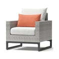 thumbnail image 3 of RST Brands Milo Gray Outdoor Club Chairs (Set of 2) - Cast Coral, 3 of 6