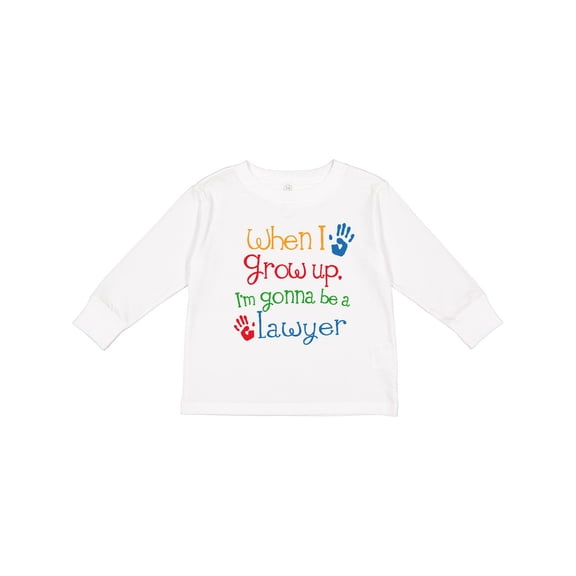 Inktastic Future Lawyer Boys Girls Attorney Boys or Girls Long Sleeve Toddler T-Shirt
