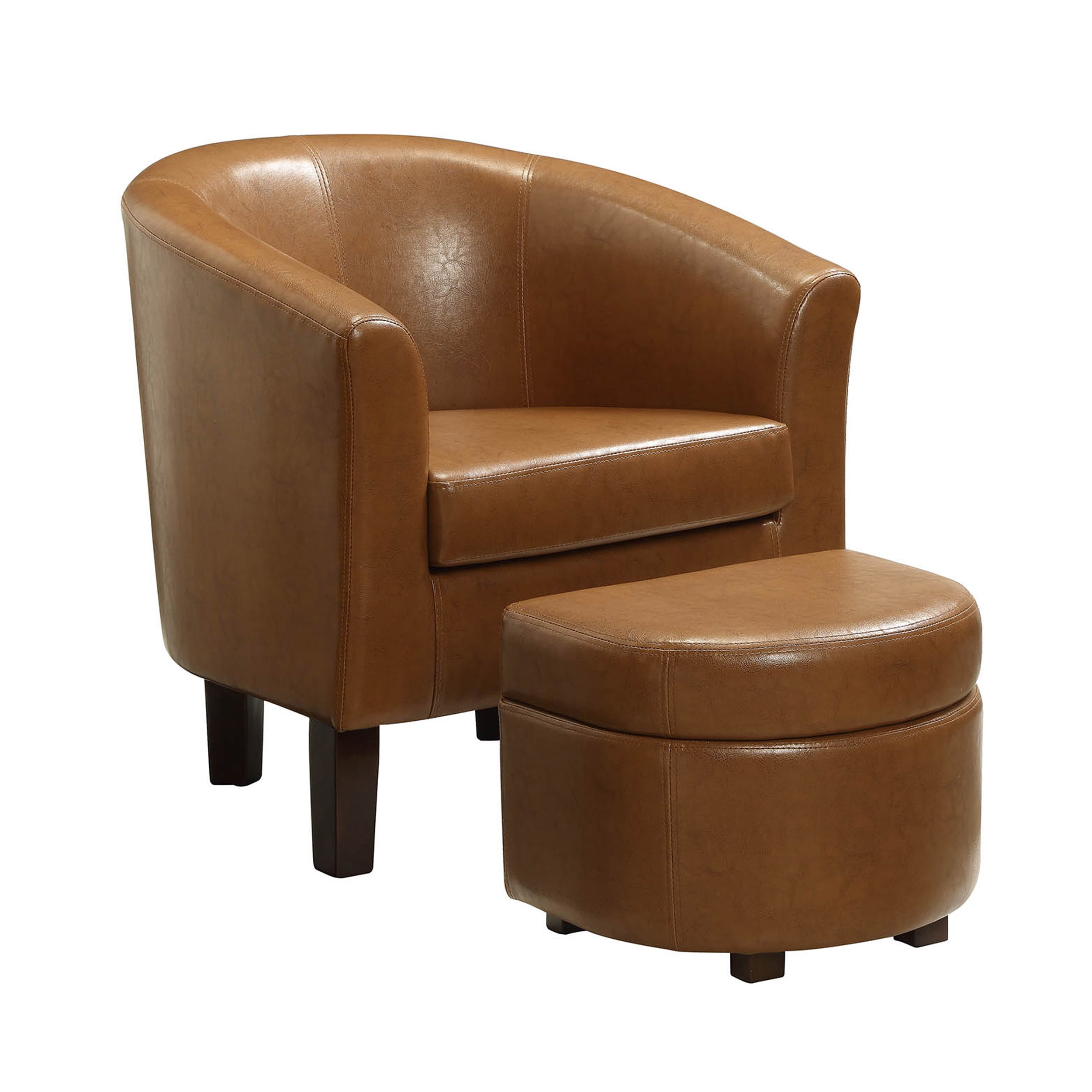 Michael Anthony Vallerta Club Chair and Storage Ottoman Set