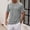 Grey, variant on Men Shirts Short Sleeve Crew Neck Shirts Lightweight Grey Shirt Casual Shirts for Men