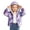 C380 Purple, variant on Curuila Toddler Girls Coat Long Sleeve Stars Print Hooded Zipper Jacket For Girls Lightweight Comfort Outerwear Size 3-4 Years
