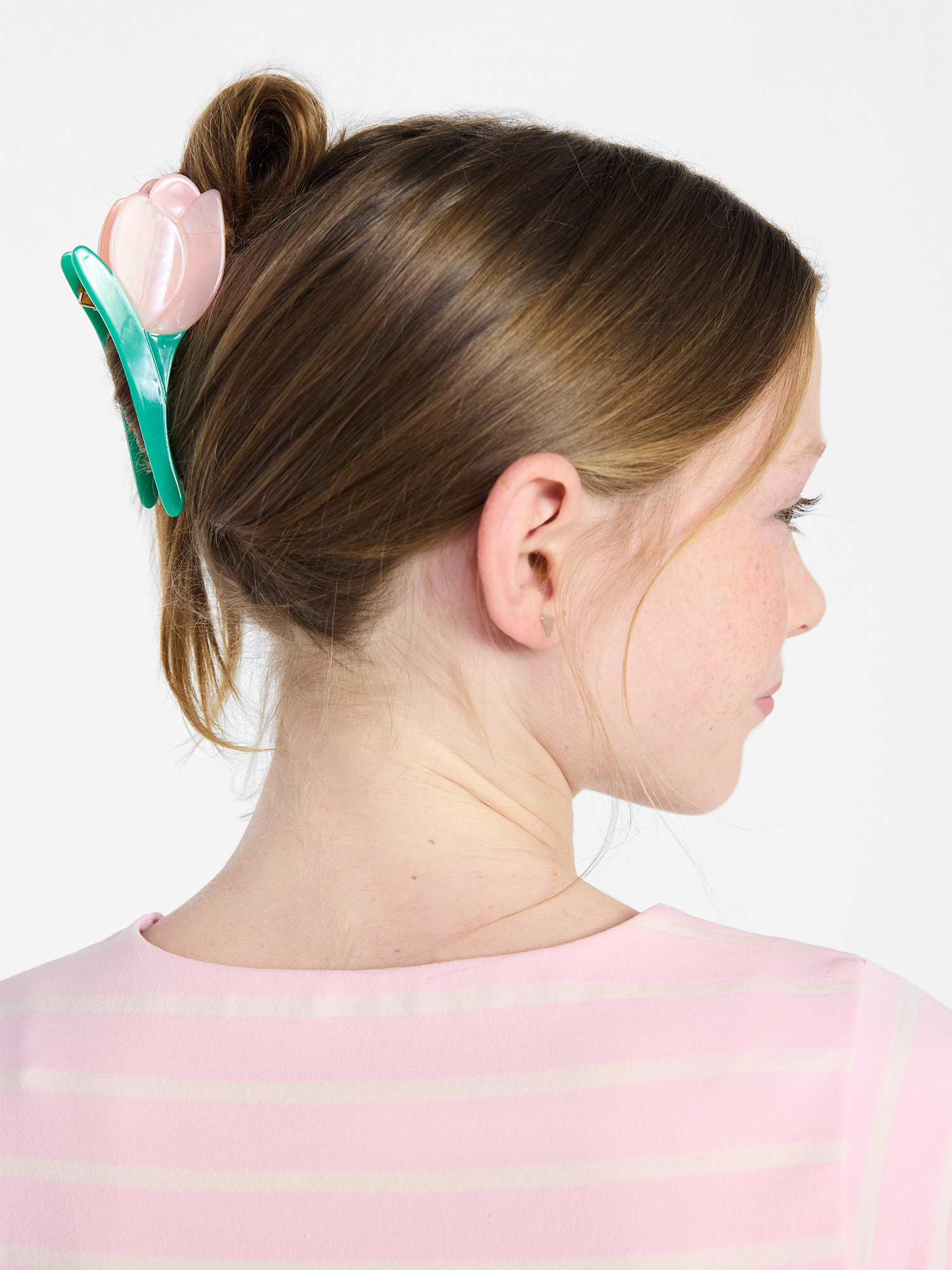 Weekend Academy Girls Tulip Hairclip, Pink
