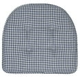 thumbnail image 3 of Houndstooth U-Shaped 16 x 17 Memory Foam Chair Pad Navy 12 Pack, 3 of 3