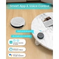 thumbnail image 5 of Robot aspirador Lefant M210 Pro con potente succión, 6 modos de limpieza, 120 minutos de autonomía, silencioso, autocargable, control por voz, ideal para pelo de mascotas y suelos duros, color blanco., 5 of 5