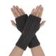 thumbnail image 1 of Guantes sin dedos de punto elástico unisex INSPIRE CHIC gris oscuro talla única, 1 of 6