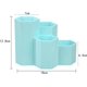 thumbnail image 2 of Grön 1-delad pennhållare, sexkantig pennhållare, plastpennförvaring, pennförvaring, för förvaring av sminkborstar, pennor, kontorsmaterial, kontor, 2 of 3