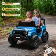 thumbnail image 2 of VOLTZ TOYS HAVOC 2-Seater Jeep 24V Kids Ride-On Off-Road Truck, Motorized Toy Car Vehicle with Parent Remote Control, High Clearance Open Doors, LED Lights, Blue, 2 of 6
