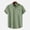 Green, variant on Vivianyo HD Men's Casual Solid Short Sleeve Hawaii Button Down Shirt Men Casual Solid Turndown Short Sleeve Button Closure Shirt Hawaii Blouse