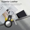 thumbnail image 5 of 4 Pack Étui en Cuir PU pour AirTags Key Finder (Traqueur de Localisation), Étui AirTags avec Porte-Clés, 5 of 5