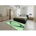 thumbnail image 4 of Ahgly Company Indoor Square Patterned Mint Green Area Rugs, 7' Square, 4 of 6