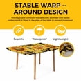 thumbnail image 4 of Sunflower Table Cloths for 3 Foot Rectangle Tables, Yellow Floral Elegant Pastoral Flowers Watercolor Patio Waterproof Elastic Fitted Tablecloths, Washable Rectangular Table Cover for Camping, 4 of 8