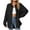 Black, variant on Womens Knitted Shirts 2025 Trendy Button down Shacket Jackets Casual Loose Long Sleeve Solid Color Blouses