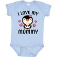 thumbnail image 3 of Inktastic I Love My Mommy with Cute Penguin and Hearts Girls Baby Bodysuit, 3 of 5