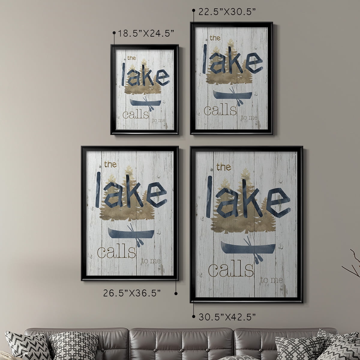 Lake Calls Me Premium Classic Framed Print - Ready to Hang
