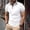 White, variant on Adult Men's Polo T Shirts Short Sleeve Button Tees Shirt Lightweight White Shirts for Men