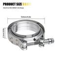 thumbnail image 6 of SUSUCAR Universal 3" inch Stainless Steel V-Band Turbo Downpipe Clamp Vband 76mm, 6 of 8