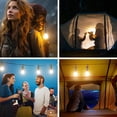 thumbnail image 6 of 2 Packs Rechargeable Solar Camping Light Bulb Vintage Outdoor Hanging LED Lantern Waterproof Warm Light for Camping Hiking Backyard Decor Portable USB Type C Charging Ambient Lighting, 6 of 8