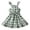 Light Green, variant on REDARER Girls Plaid Dress, Ruffle Strap Tie Waist Tiered Ruffle Hem Sleeveless Summer Dress for Casual Outings,5-6 Years
