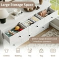 thumbnail image 3 of YouTrend 9 Drawer Dresser for Bedroom, White Wood Adult Dresser Cabinet with Metal Handles for Living Room, Hallway, 3 of 10