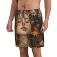 thumbnail image 2 of Fuzoiu Whimsical Flower Crown Maiden Print Men's Beach Shorts,Men's Swim Trunks,Quick Dry Board Shorts with Pockets,Men's Bathing Suits for Surfing, Running, and Casual Wear-Large, 2 of 6