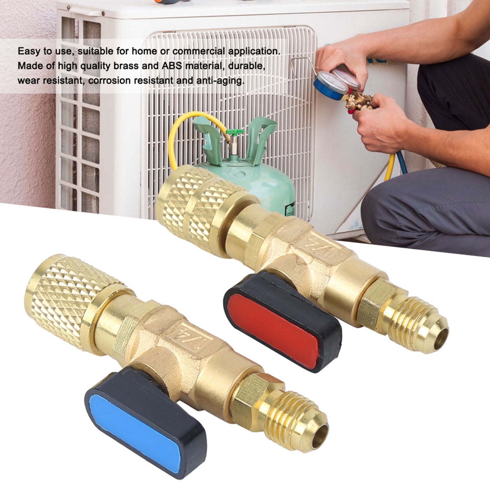 Buy EZSPTO Refrigerant Valve Air Conditioning Charging Hose Adapter