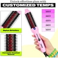thumbnail image 3 of Infrared Ionic Thermal Styling Brush Hot Rod - Hair Brush with Round 1.5 Inch Barrel - Frizz Control & Shine - Volumizing Hot Brush for Straight or Curly Hair - Pink, 3 of 6