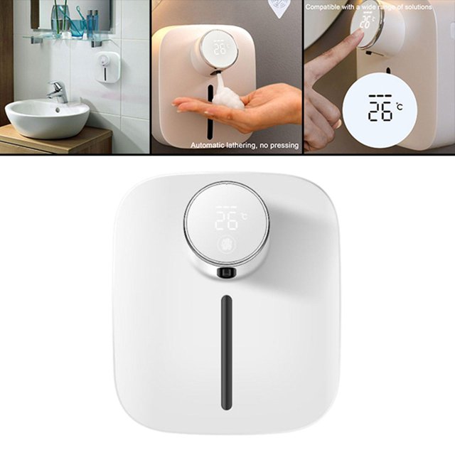 de Jabón ático con Pantal LED Sensor Portátil Sensor de de Jabón de Jabón de Bomba de Jabón para El Bañ Macarena Dispensador de jabón para montaje en pared