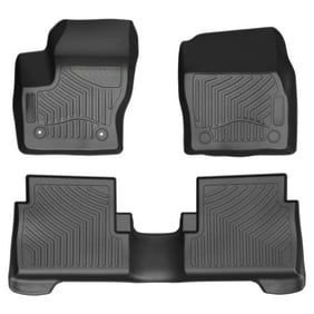 Car Floor Mats Front And Rear 2 Rows Heavy Duty Rubber Floor