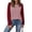 *Wine, variant on VBVC Women's Striped Raglan Sleeve Long Sleeve Top , Ladies' Color Block Crew Neck Shirt , Casual Baseball Tee Pullover For Women, S-2XL