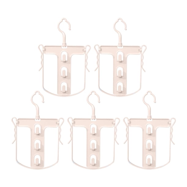 5 perchas con capucha para ropa, organizador de almacenamiento para armario. Caqui