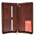 thumbnail image 6 of menswallet Top Grain Genuine Leather Travel Organizer Wallet Passport Holder 563 CF (C) Tan, 6 of 15