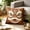 Brown, variant on ZZkhGO Decorative Lion Head Pillow Cushion, 17.7x17.7 Inch Square Flock Pillow Cover, Festive Home Decor Throw Pillowcase with Invisible Zipper for Living Room Bedroom, White