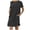 P-881 Black, variant on Khaki Crew Neck Spandex for Ladies Fall Summer Short Sleeve Midi Track Athletic Lounge Jogger T Shirt Basic Dress Womens 2026 Clothing Y2K 3XL