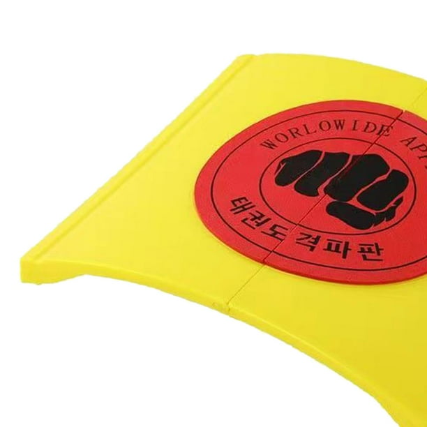 Lot 3 Planches Taekwondo Incassables – Rouge 60 Kg, Bleu 30 Kg, Jaune 15 Kg, ABS/EVA, Pour Karaté Et Kickboxing