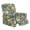 Fall Pumpkin Floral Leaf, variant on FKELYI Halloween Pumpkin Human Skeleton Star Print Recliner Slipcover Stretchy Reclining Chair Cover with Pocket Non-Slip Sofa Couch Covers 4 Pcs Furniture Protector