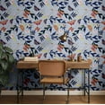 thumbnail image 3 of S4Sassy Self Adhesive Wallpaper, Butterfly & Floral Wallpaper, Blue Removable Diy Vinyl Wall Covering, Textured Peel And Stick Contact Paper For Entryway Accent Wall, Home Decor Solution (25"X 240"), 3 of 9
