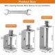 thumbnail image 2 of 2Pcs 304 Stainless Steel C Clamp, Clamp Woodworking Clamp Heavy Duty C Clamps for Woodworking, Weld, 2 of 5