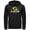 Black, variant on Men's Jurassic Park T Rex Logo  Pull Over Hoodie Black 3X Large