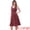 Red, variant on DARING DIVA Women's Vintage Sleeveless A Line Midi Pinafore Dress XS Brown