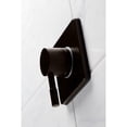 thumbnail image 3 of Kingston Brass KS3045DL Concord Single-Handle Three-Way Diverter Valve with Square Trim Kit in Oil Rubbed Bronze, 3 of 9