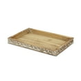 thumbnail image 2 of Cheung's Home Decorative Wood Tray with Carved Outer Edges, 2 of 7