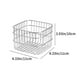 thumbnail image 3 of Estantería de acero inoxidable, cesta de almacenamiento para cocina, frutero, organizador de cosméticos, cesta de almacenamiento, cesta metálica, resistente, plegable, para cocina, gran, 3 of 7