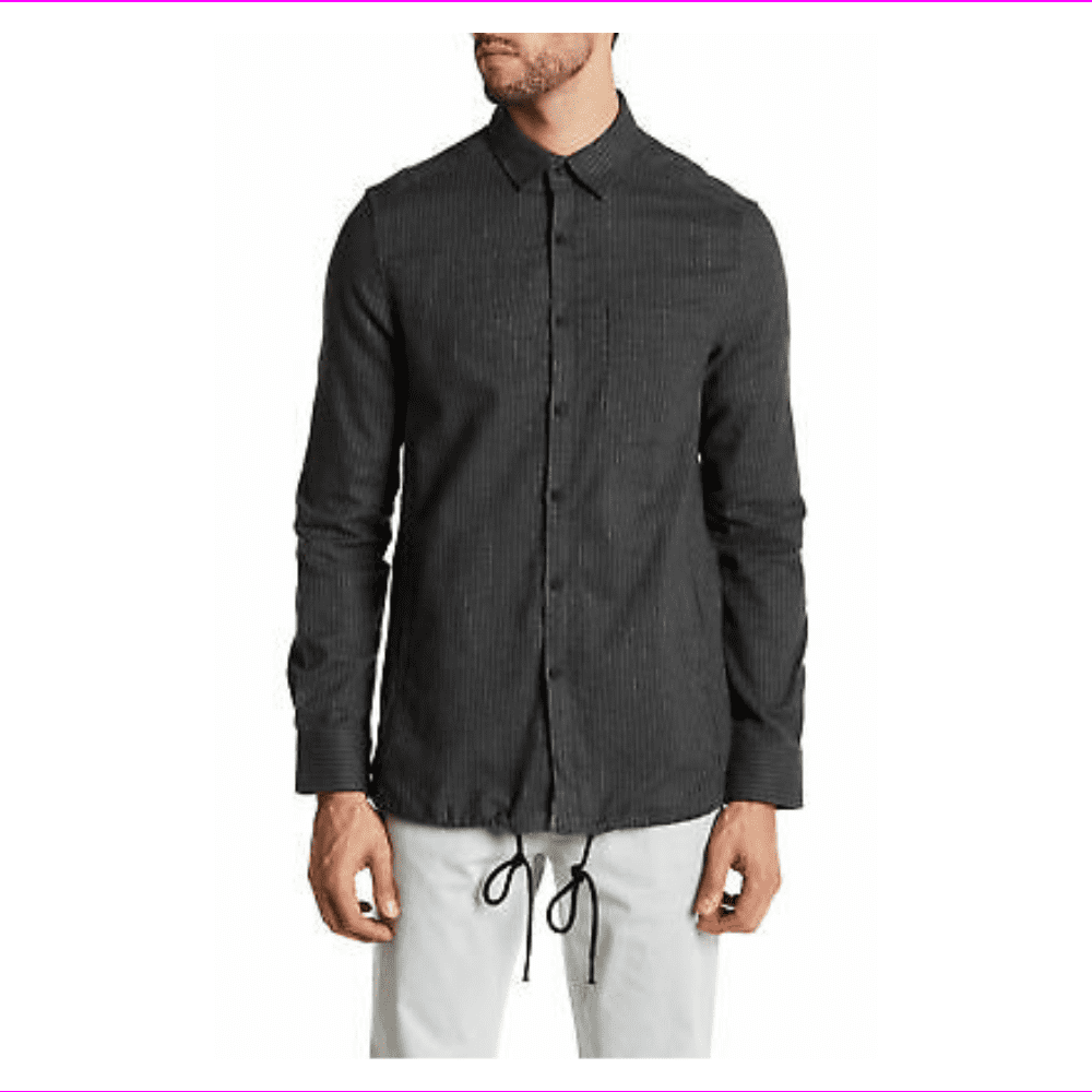 Kenneth Cole New York Long Sleeve Front Pocket Pinstripe Woven Shirt, Size  S - Walmart.com