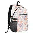 thumbnail image 2 of JIALIOU 14" Laptop Backpack Waterproof Airline Approved Stylish Casual Daypack for Travel Business College Work, Hearts and Roses, 2 of 8
