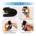 thumbnail image 5 of Juguete Microscopio Infantil 1200x Educativo naranja, 5 of 5