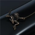 thumbnail image 2 of Jumpingount Simple lindo Rana colgante cadena Rana Punk ajustable cadena Retro Rana collar para hombres mujeres Ropa, zapatos y accesorios Miscelánea Antiguo Jumpingount AP007671-02, 2 of 6