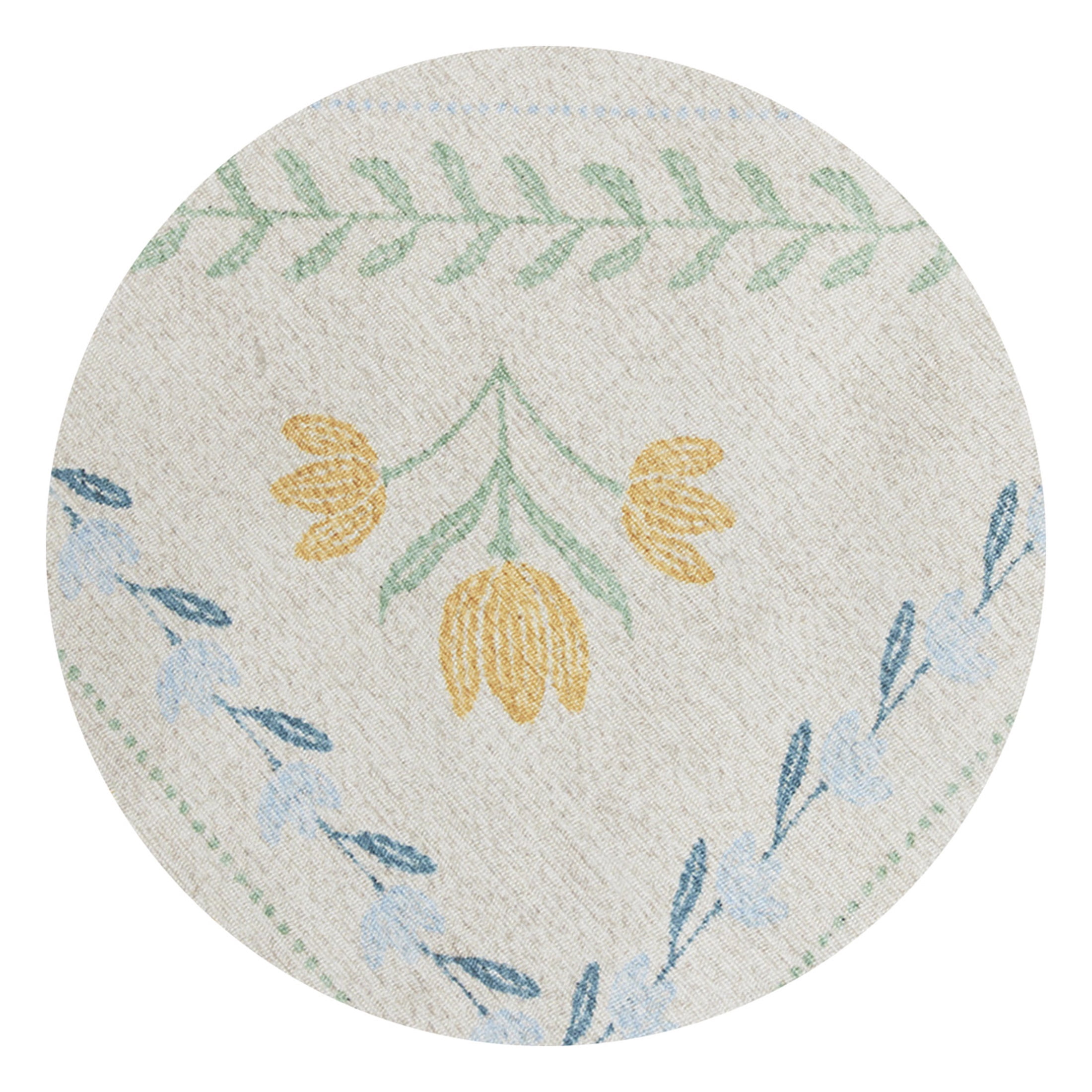Better Homes & Gardens Blue & Yellow Soliel Floral 30" x 84" Runner Rug